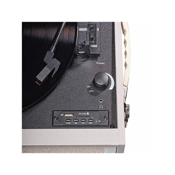 Gira-Discos Bluetooth USB/MP3 Vintage 2x3W DENVER - VPR-250 - Image 5