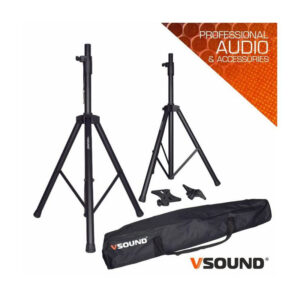 Conjunto 2 Suportes P/ Colunas até 30Kg C/ Bolsa VSOUND - VSTR4A