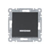 Lumina - Interruptor Simples C/Sinaliz - Branco/Prata/Preto Hager - Image 3