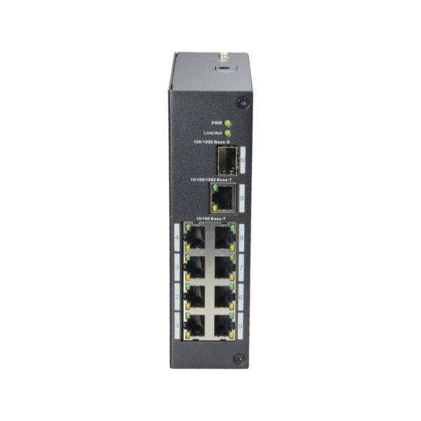 Switch Industrial X-Security com 8 RJ45+1 Uplink GIGA+1 SFP - XS-SW09-C-DIN - Image 2