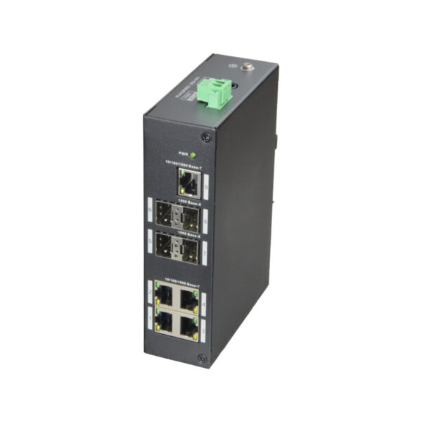 Switch X-Security com 5 RJ45 10/100/1000 Mbps+4 SFP Gigabit - XS-SW09-GF-DIN