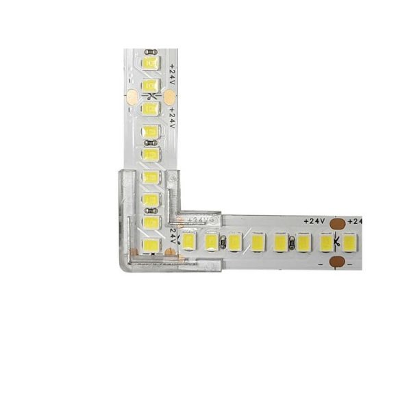 Kit 10 unid. Conector De União L Transparente Para Fita LED – COB + SMD – 8mm – IP20 - Image 2