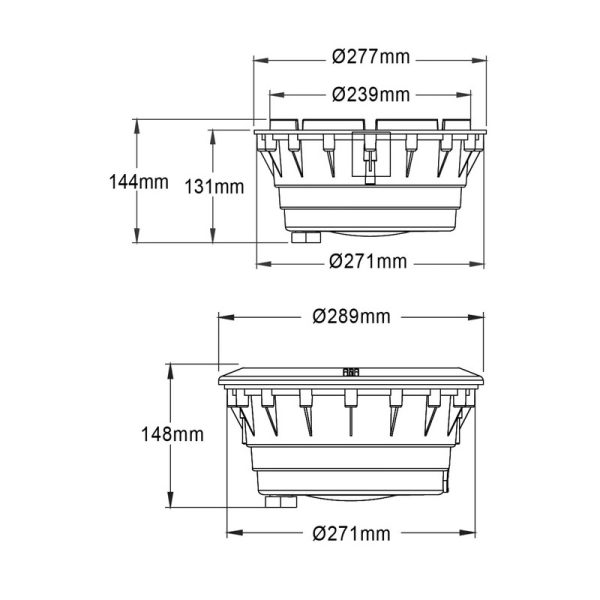 Habitáculo Para Lâmpada Led Par 56 para Piscinas de Betão Motako - 222217 - Image 3