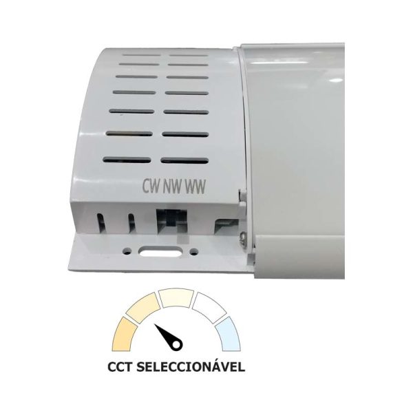 Armadura Led 50W 120CM IP20 3CCT 3 Anos Garantia - Image 2