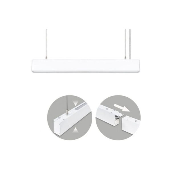 Linea Led Suspensa Dupla Branco 60cms IP20
