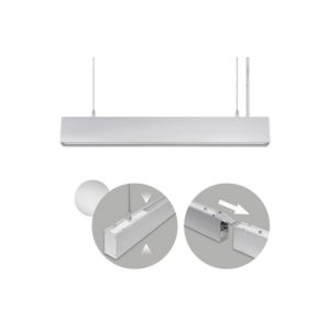 Linea Led Suspensa Dupla Alumínio 120cms IP20