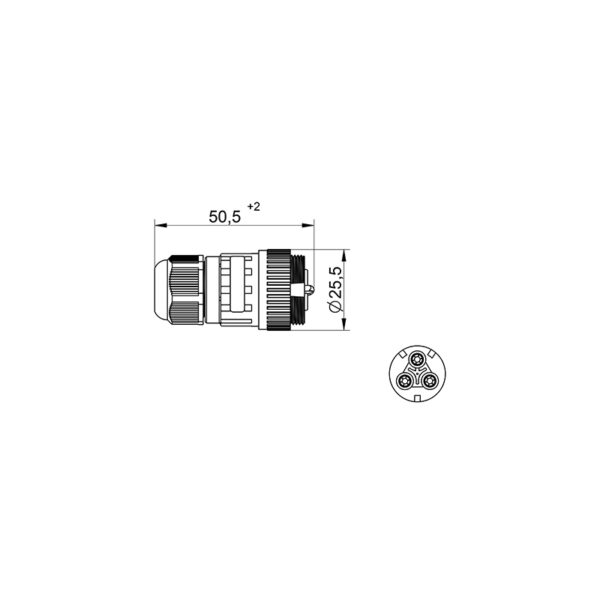 Conector de Soquete WP3/H IP68 Tekox - 802081022 - Image 2