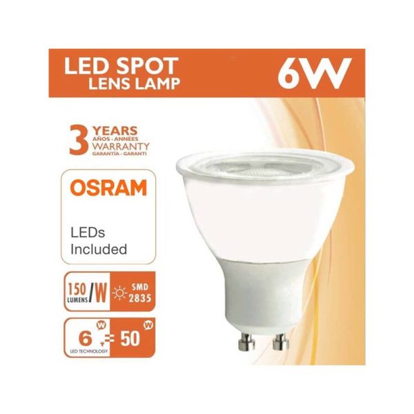 Lâmpada GU-10 6w 720Lm 38º Chip Led OSRAM - Image 3