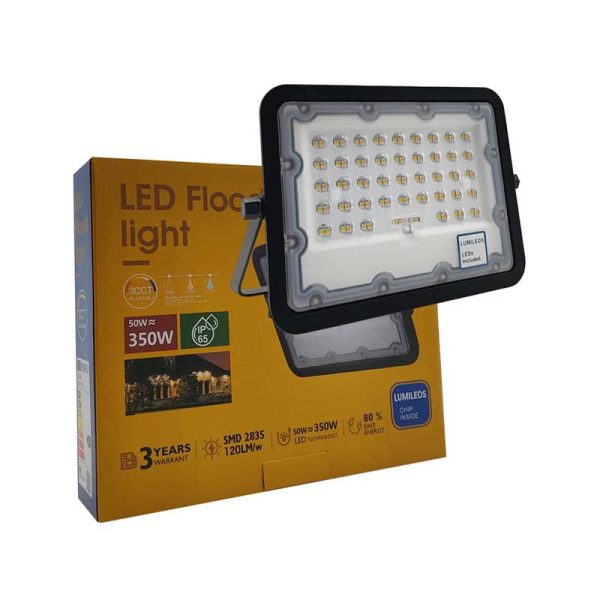 Projetor IPAD Cinza 50W 3CCT 5500Lm Led Lumileds IP65 5 Anos Garantia - Image 4