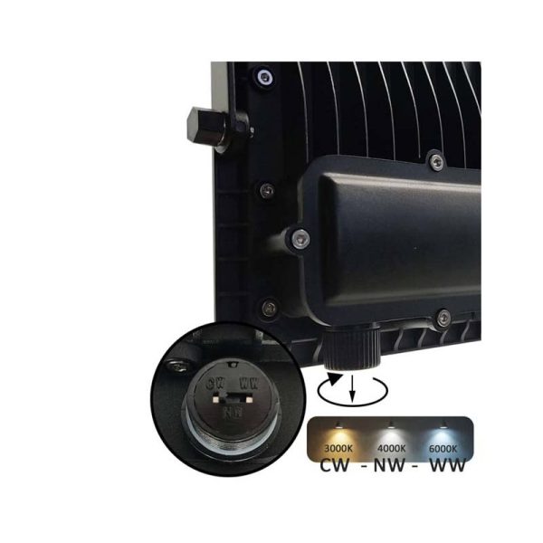 Projetor IPAD Cinza 100W 3CCT 11000Lm Led Lumileds IP65 5 Anos Garantia - Image 5