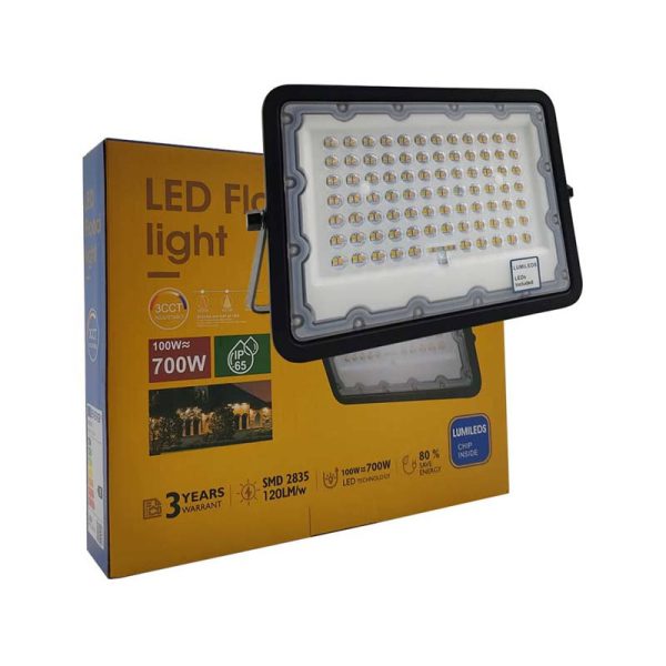 Projetor IPAD Cinza 100W 3CCT 11000Lm Led Lumileds IP65 5 Anos Garantia - Image 4