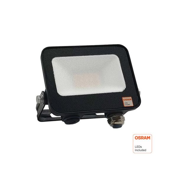 Projetor IPAD 50W Preto SMD IP65140Lm/w OSRAM 3 Anos Gar.