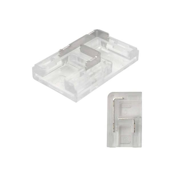 Kit 10 unid. Conector De União L Mini Transparente Para Fita LED – COB + SMD – 10mm – IP20 - Image 3