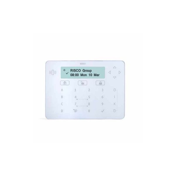 Teclado Táctil Elegant com Leitor de Proximidade de Grau 3, branco, para  LightSYS+, LightSYS e ProSYS Plus Risco - RPKELPWT000B