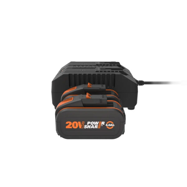 Pack 2 baterias 20V 4,0Ah + carregador duplo - Image 2