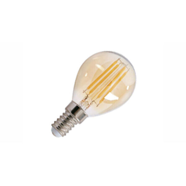 Lâmpada E14 G45 Filamento Ambar 4W 2700K 380lm