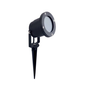 Aplique Espeto Preto Redondo GU10 IP65
