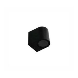 Aplique Led Parede Cilíndrico 1xGU10 Preto IP44