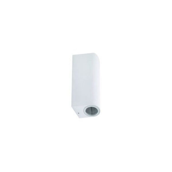 Aplique Led Parede Cilíndrico 2xGU10 Branco IP44