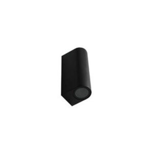 Aplique Led Parede Cilíndrico 2xGU10 Preto IP44