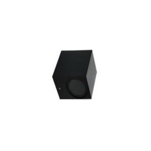 Aplique Led Parede Retangular 1xGU10 Preto IP44