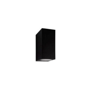 Aplique Led Parede Retangular 2xGU10 Preto IP44