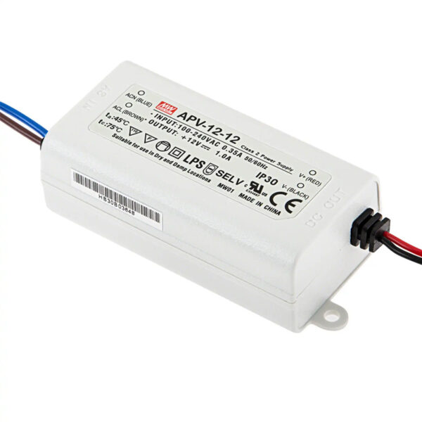 Fonte de Alimentação Mean Well 12Vdc 12W IP42 APV