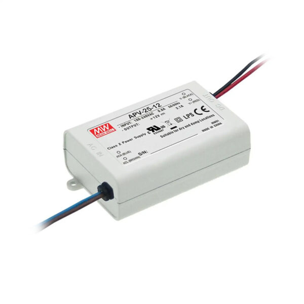 Fonte de Alimentação Mean Well 12Vdc 25W IP42 APV