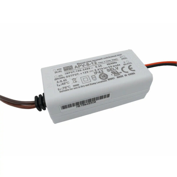 Fonte de Alimentação Mean Well 12Vdc 8W IP42 APV