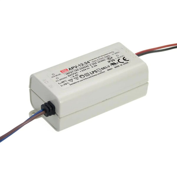Fonte de Alimentação Mean Well 24Vdc 12W IP42 APV