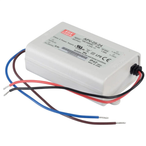 Fonte de Alimentação Mean Well 24Vdc 25W IP42 APV