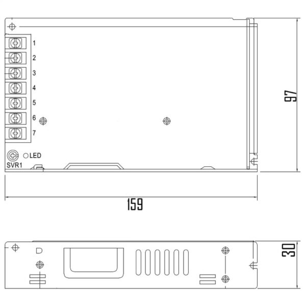 Fonte de Alimentação Mean Well 12Vdc 350W IP20 LRS - Image 2