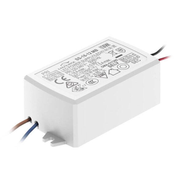 Fonte de Alimentação Mini Eagle Rise 12Vdc 18W 0.75A IP20 SS