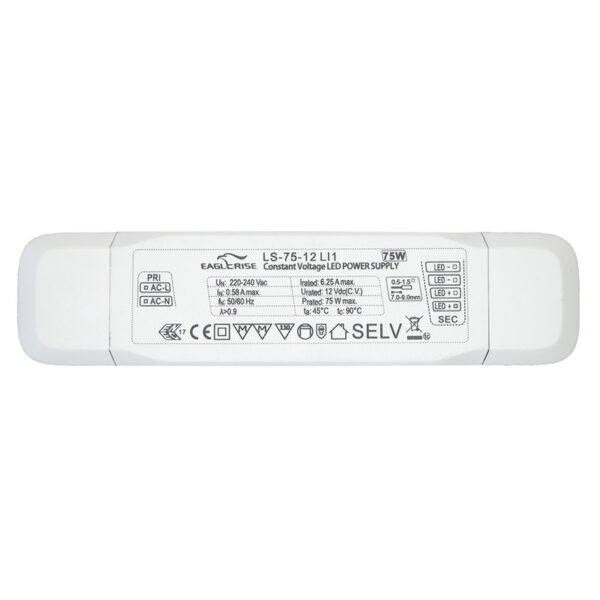 Fonte de Alimentação PFC Eagle Rise 24Vdc 75W 3.13A IP20 LS