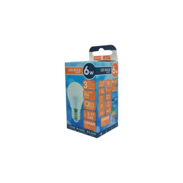 Lâmpada E27 G45 6W 150lm/w OSRAM - Image 2