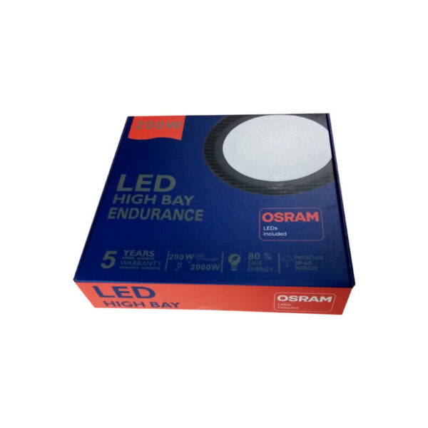 Campânula Industrial LED 150W 4000K 140Lm/w UFO OSRAM 5 anos Garantia - Image 2