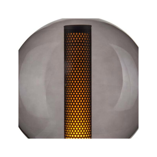 Lâmpada E27 LED 4W G125 3000K 5Lm – Vidro Fumê Preto - Image 2