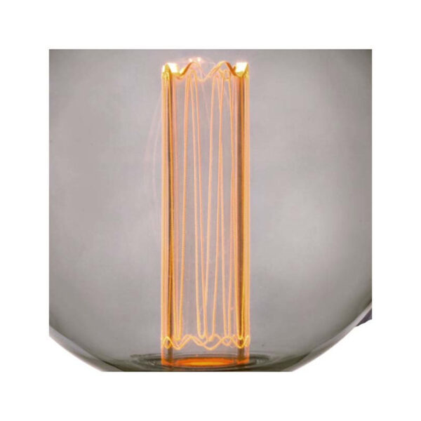 Lâmpada E27 LED 4W G125 Dimavél 1800K – Vidro Fumê Preto - Image 3