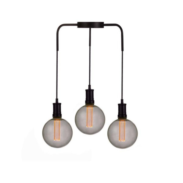 Lâmpada E27 LED 4W G125 Dimavél 1800K – Vidro Fumê Preto - Image 2