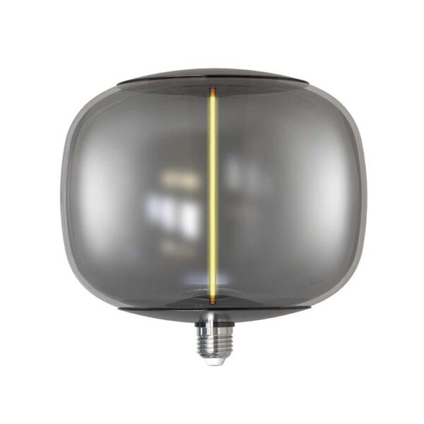 Lâmpada E27 LED Filamento 4W T220 2200K – Vidro Fumê Preto