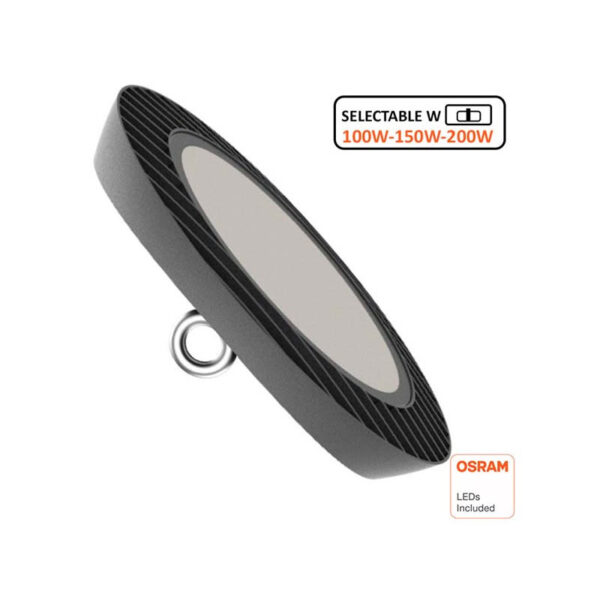 Campânula Led UFO 200-150-100W SMD 4000 – 5700K OSRAM 140lm/w