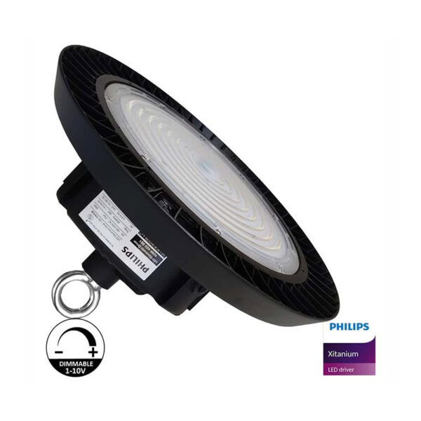 Campânula Led UFO 200W SMD Dimável 170lm/w Drive PHILIPS XITAIUM 1-10v 6 anos Garantia - Image 2