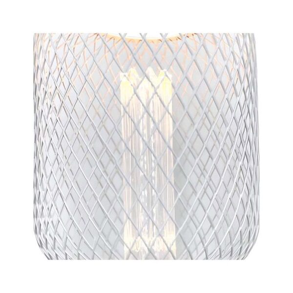 Lâmpada E27 LED 4W 2200K Rede Metal Branco Ø105mm - Image 2