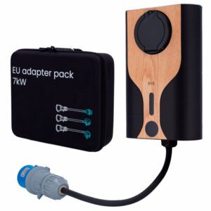Kit de Carregador Portátil + Adaptadores de Ficha 7.4kW 32A Monofásico RD-NORA-7-C1-NCB7-EU