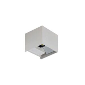 Aplique de Parede Cubo Branco 3w+3w 3CCT 480Lm Ângulo Ajustável IP65