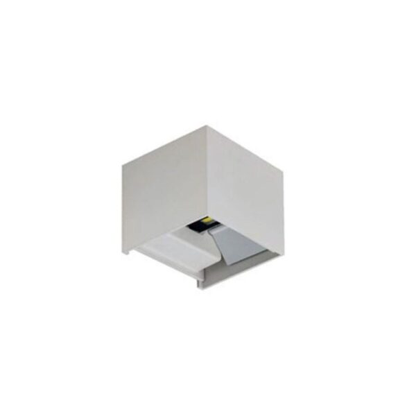 Aplique de Parede Cubo Branco 3w+3w 3CCT 480Lm Ângulo Ajustável IP65