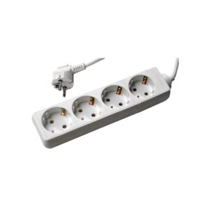 Tomada Quadrupla c/ Terra c/ Cabo H05VV-F 3G1 10/16A - 250V~ 3m