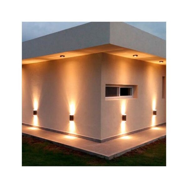 Aplique Led de Parede Saliente Preto 6w+6w 120Lm/w IP54 - Image 5