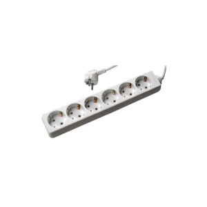 Tomada Sêxtupla c/ Terra c/ Cabo H05VV-F 3G1 10/16A - 250V~ 5m