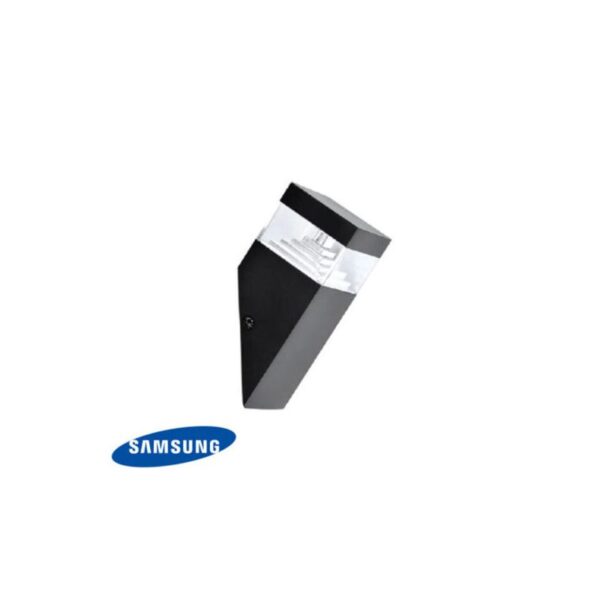 Aplique Parede Led Preto Quadrado 8W 4000k 100lm/w IP44 SAMSUNG